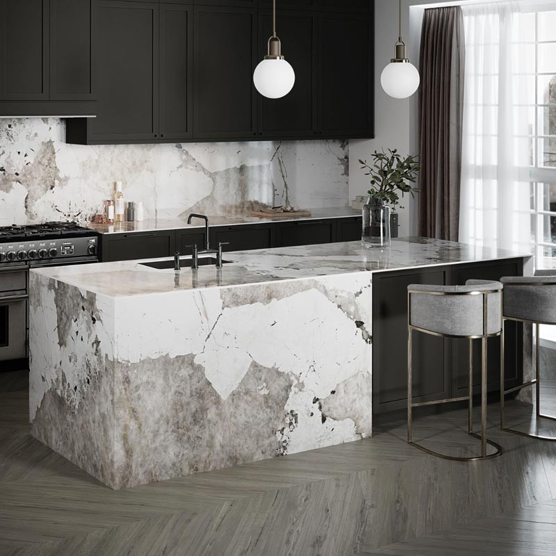 Plan de travail sur mesure en Dekton® Khalo